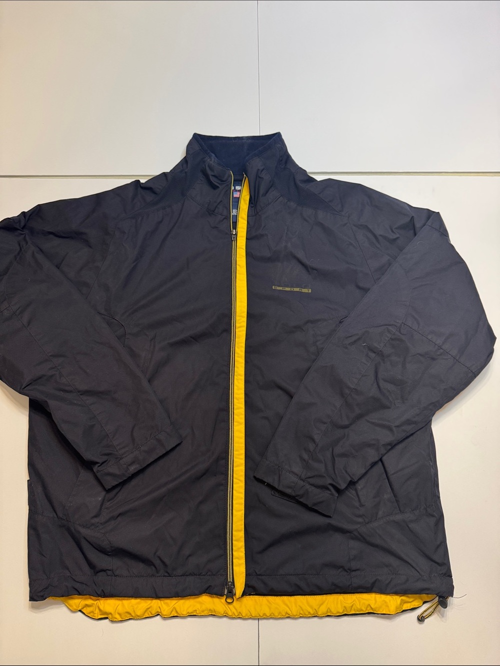 Polo by Ralph Lauren Black Jacket with Yellow Trim